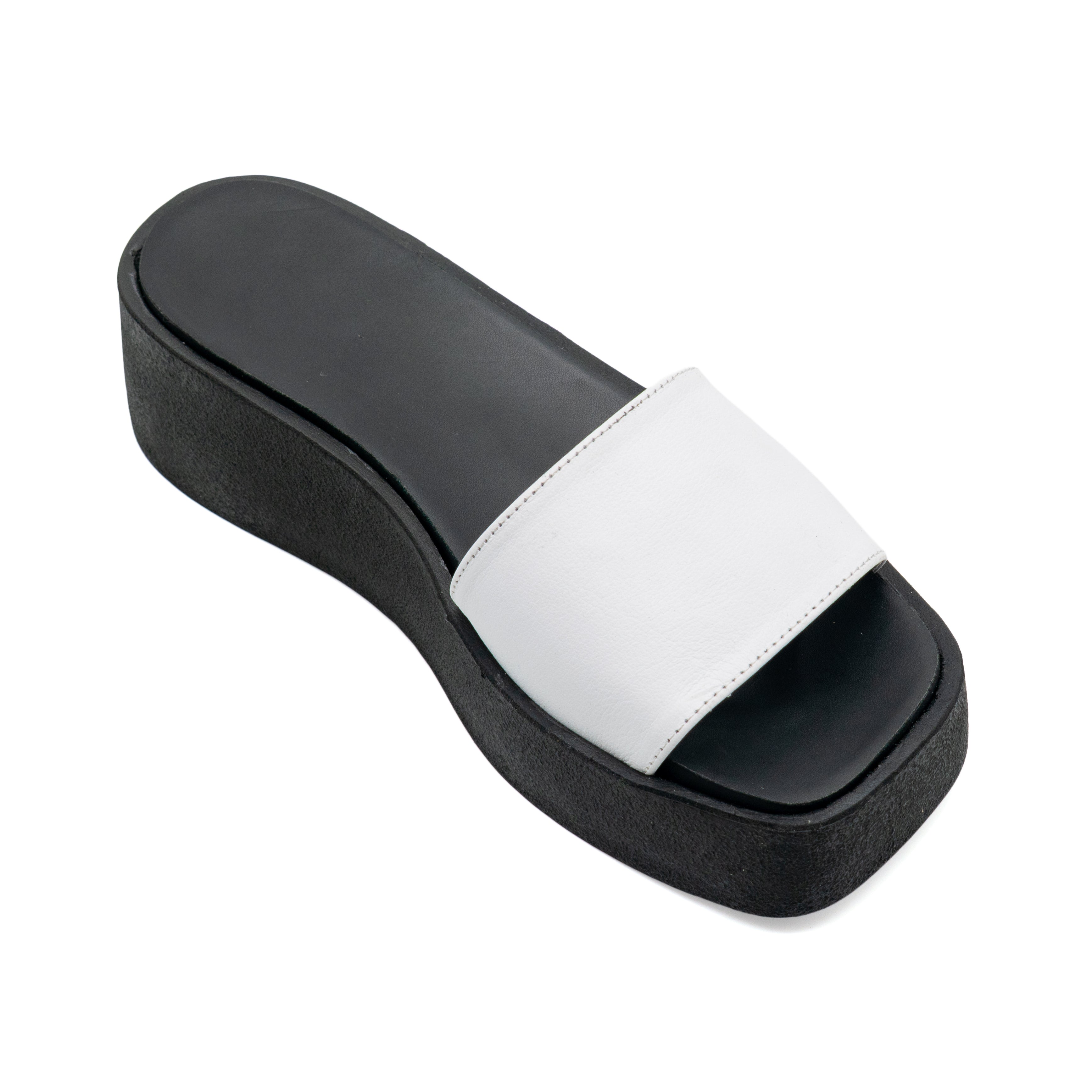 Platform Slip Slippers - Pro - White