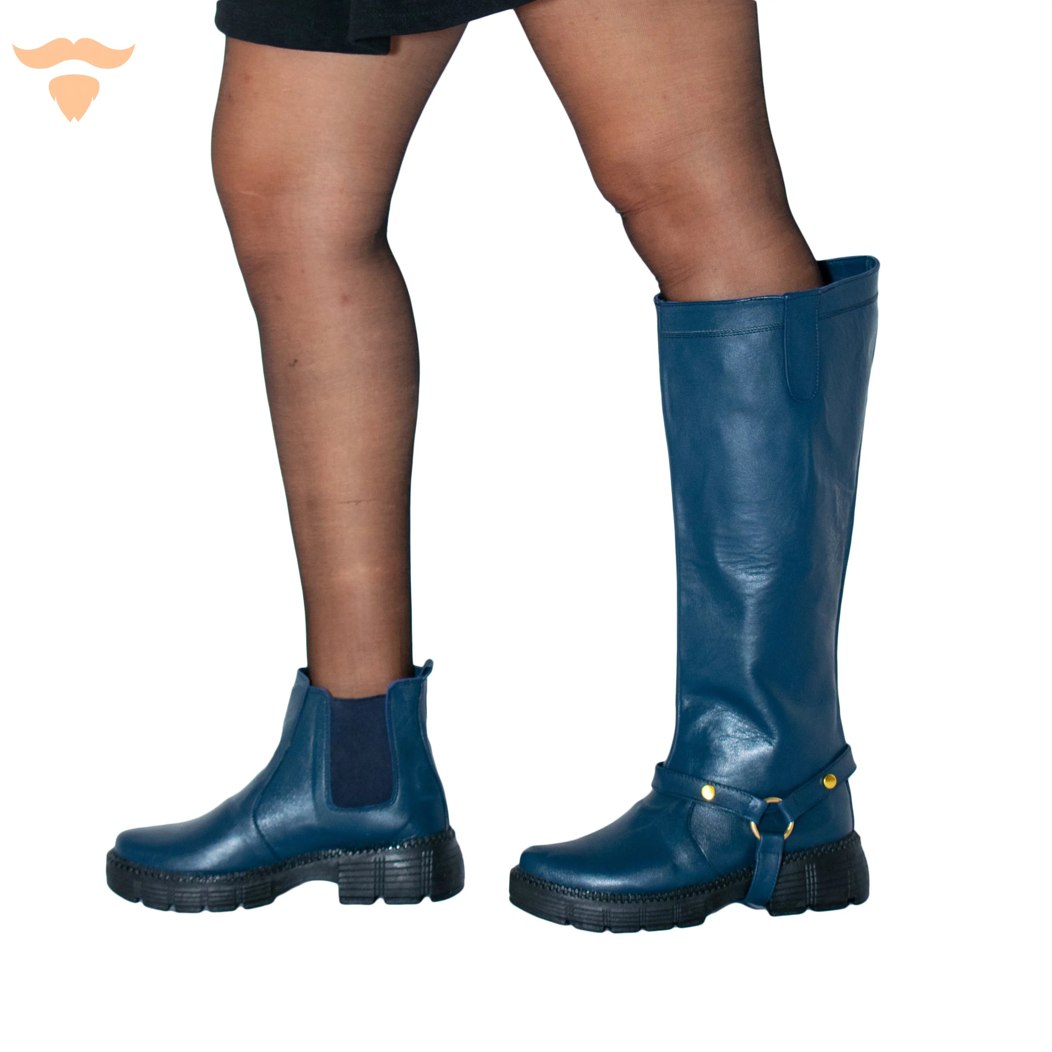 TWO IN ONE Boots - Dark Blue - UNCLE