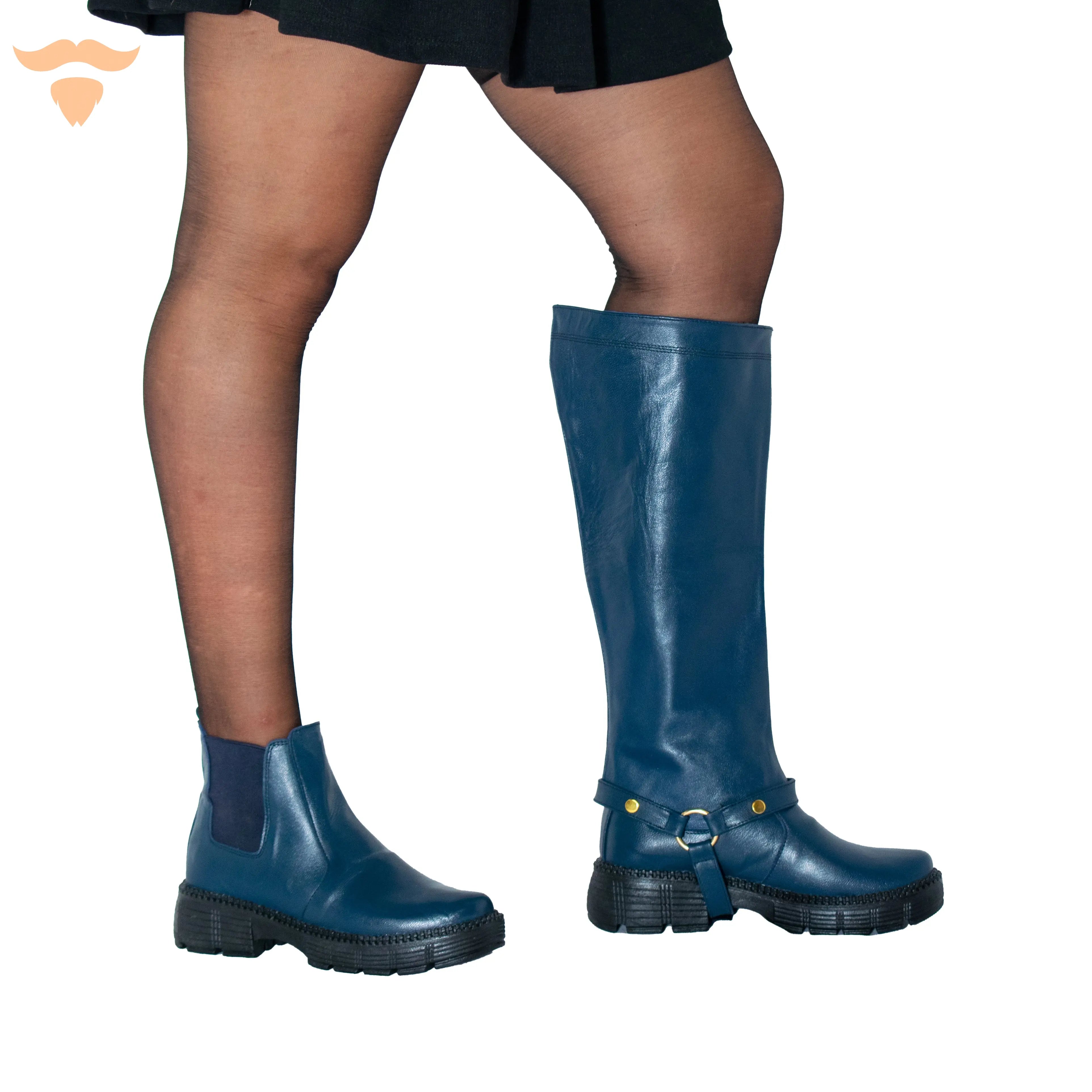 TWO IN ONE Boots - Dark Blue - UNCLE