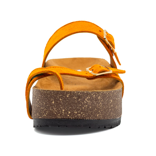 Round Toe Slipper - Orange ( HIGH )