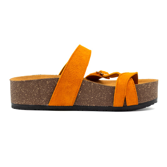 Round Toe Slipper - Orange ( HIGH )