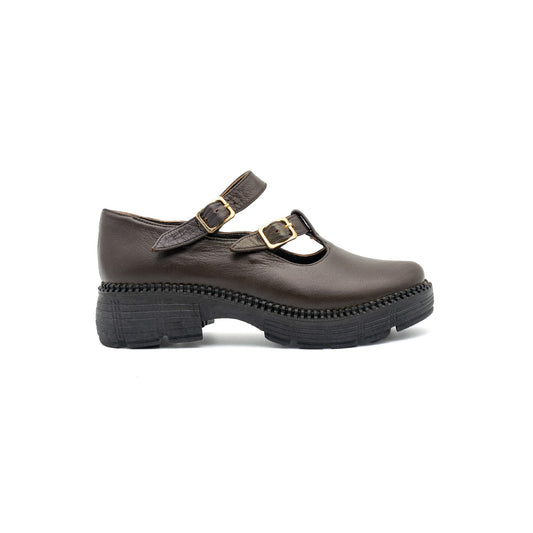 Chunky Classic Shoe - Brown