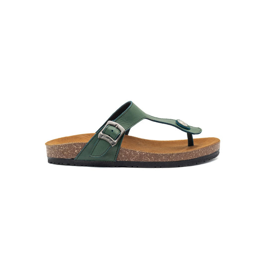 Vertical-Toe Slipper - Dark-Green