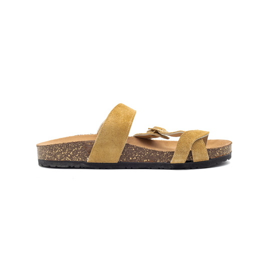 Round-Toe Slipper - Beige