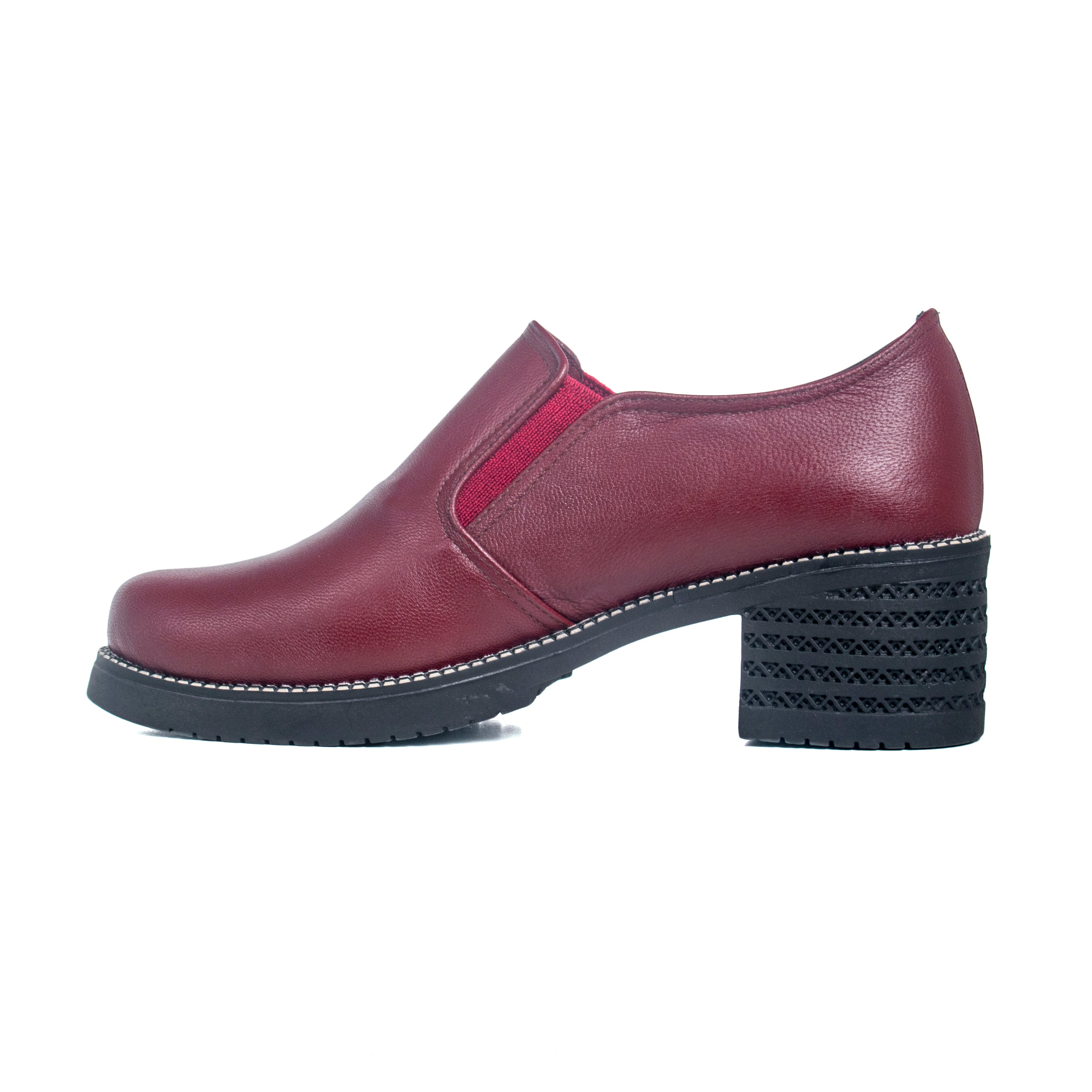 ELASTIC 5-CM Shoe - Marron