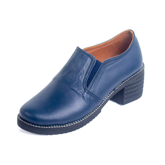 ELASTIC 5-CM Shoe - Dark blue
