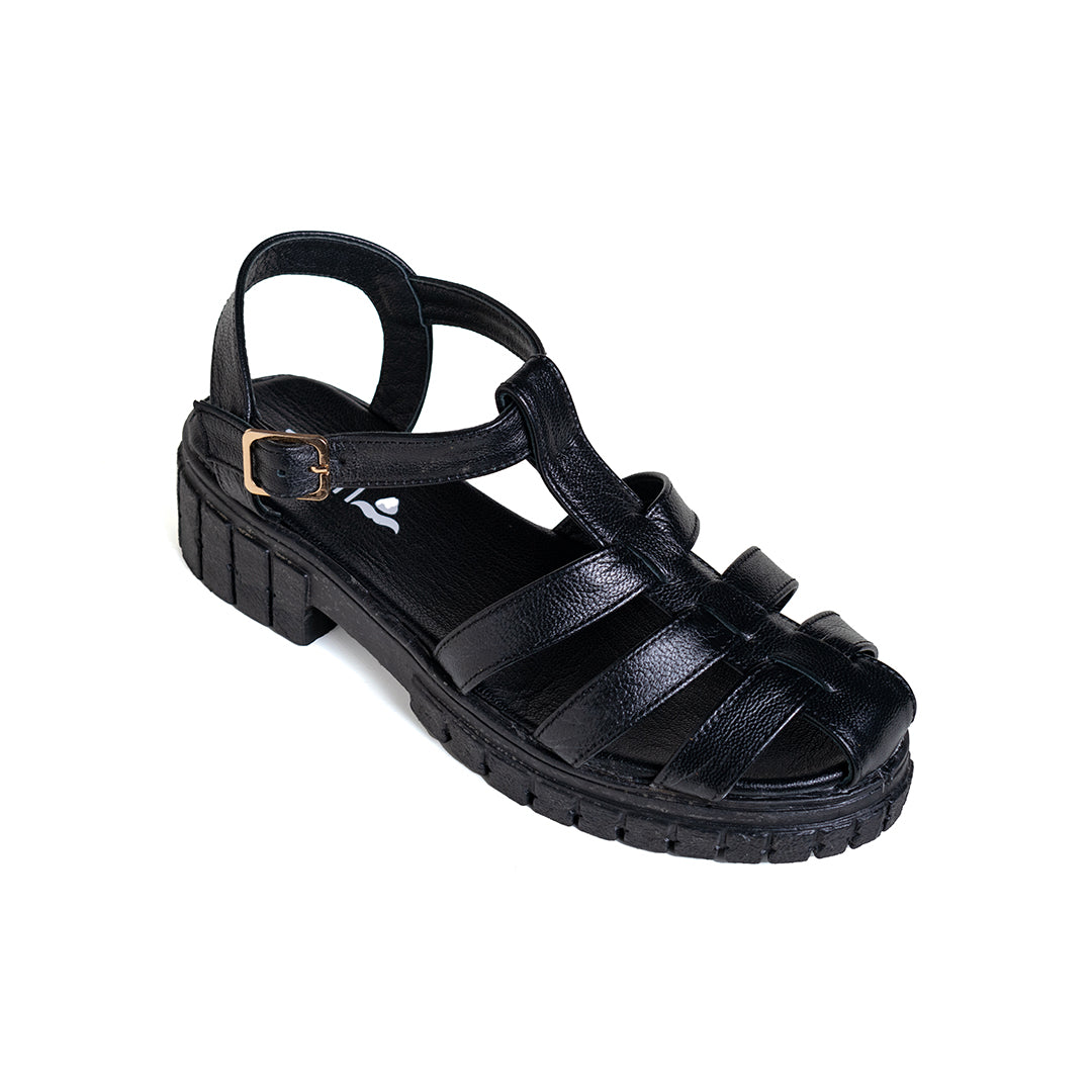 The Panther Sandals - Black