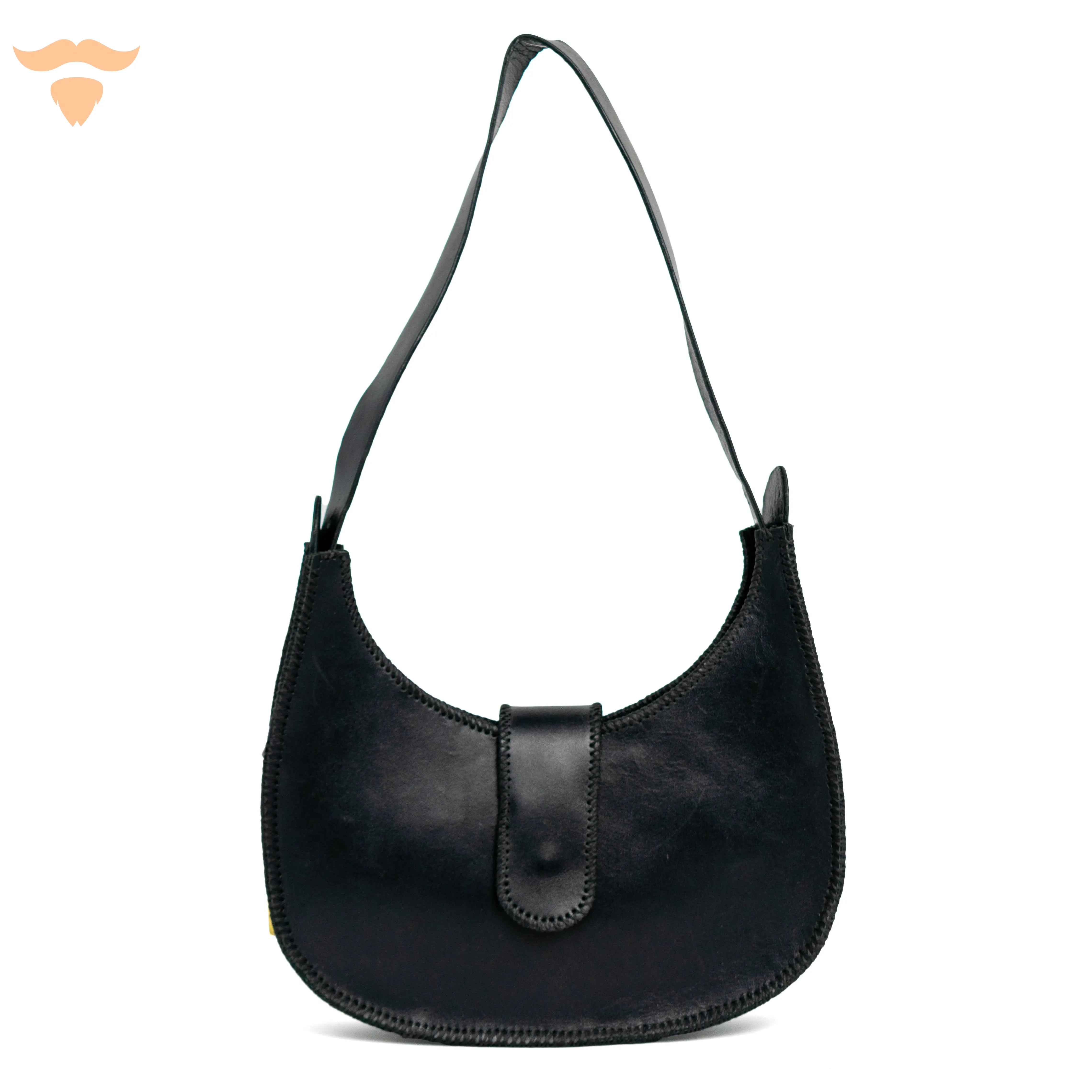 Round Hand Bag - Black
