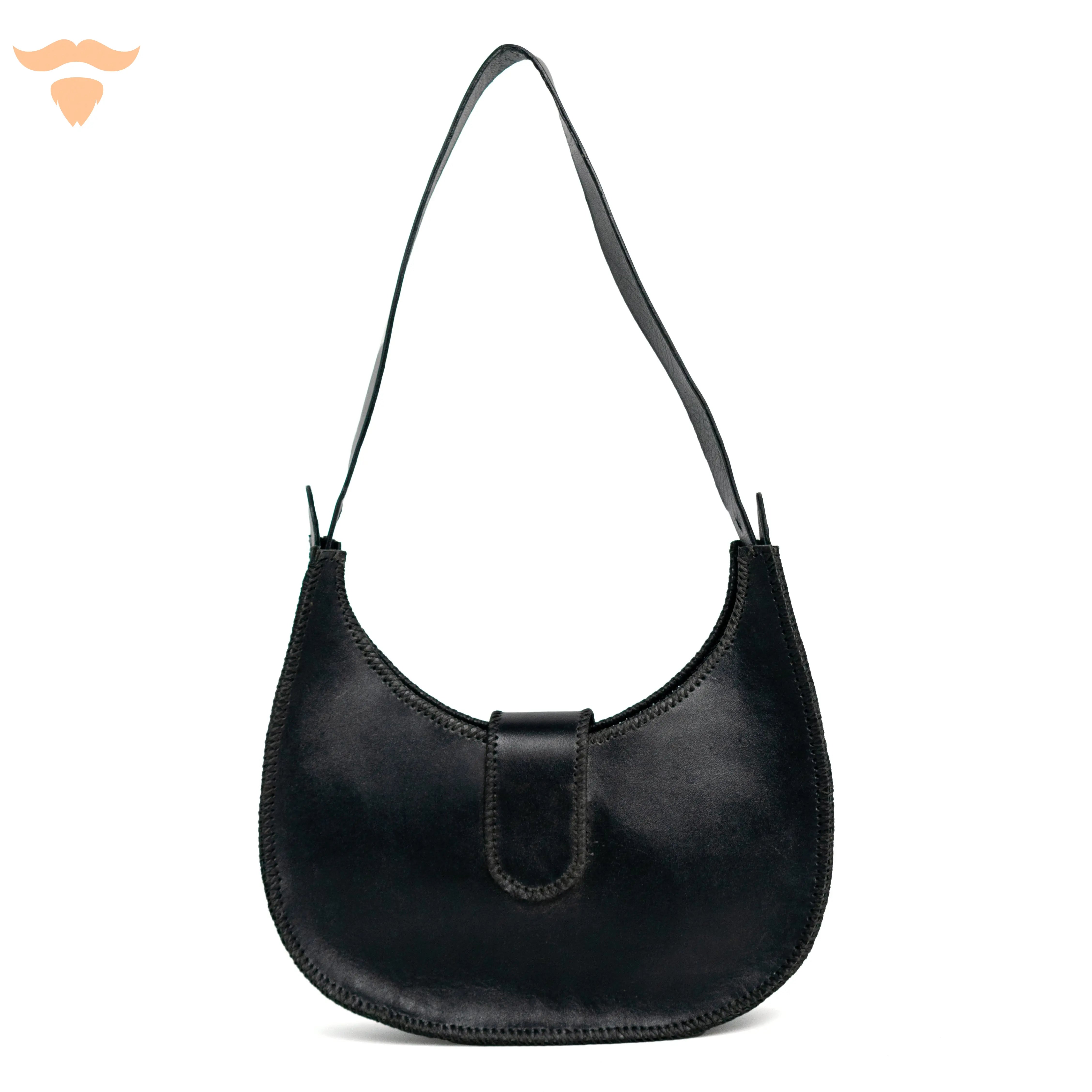 Round Hand Bag - Black
