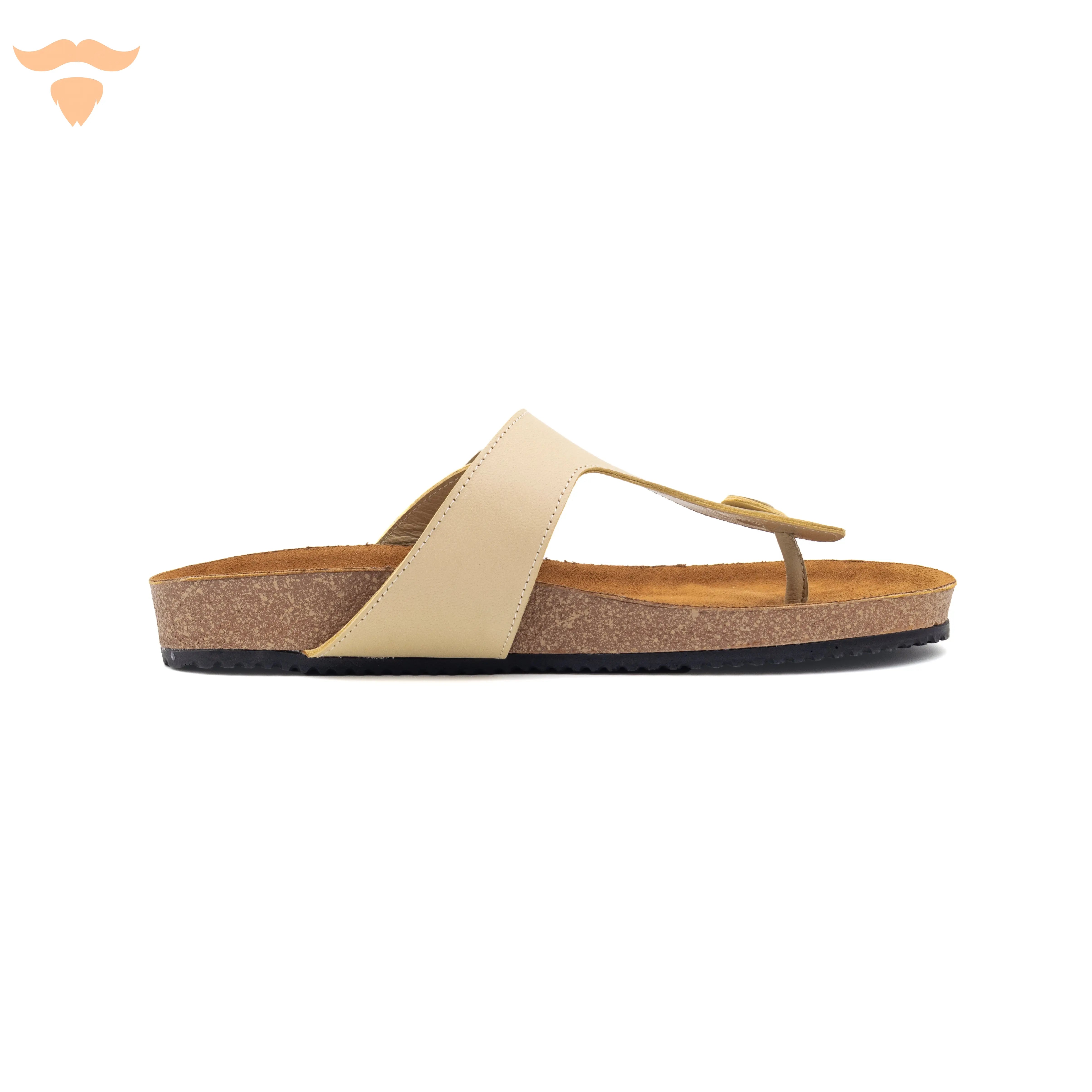 Vertical-Toe Slipper - Beige