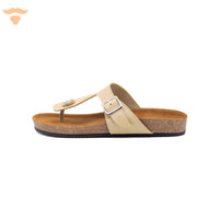 Vertical-Toe Slipper - Beige UNCLE