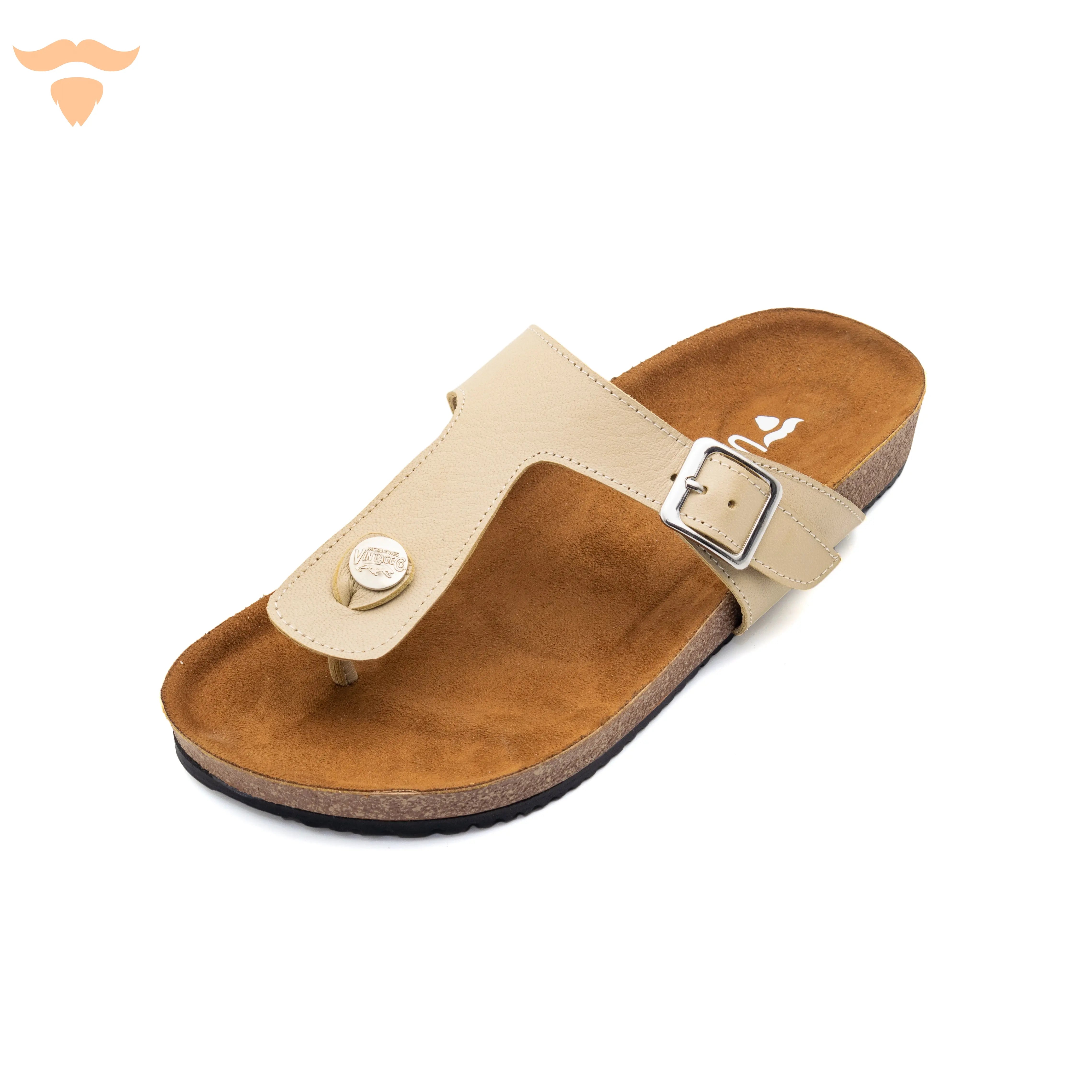 Vertical-Toe Slipper - Beige UNCLE