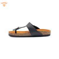 Vertical-Toe Slipper - Black UNCLE