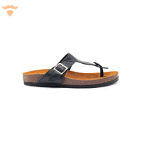 Vertical-Toe Slipper - Black UNCLE